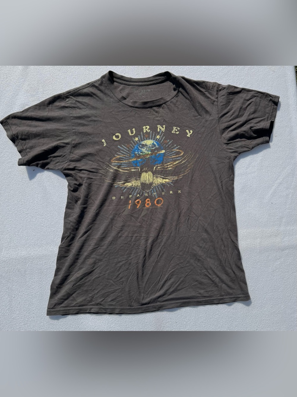 Journey Band 2018 Concert Tour Shirt M (1980 Departure Graphic) Has Wear (Read)